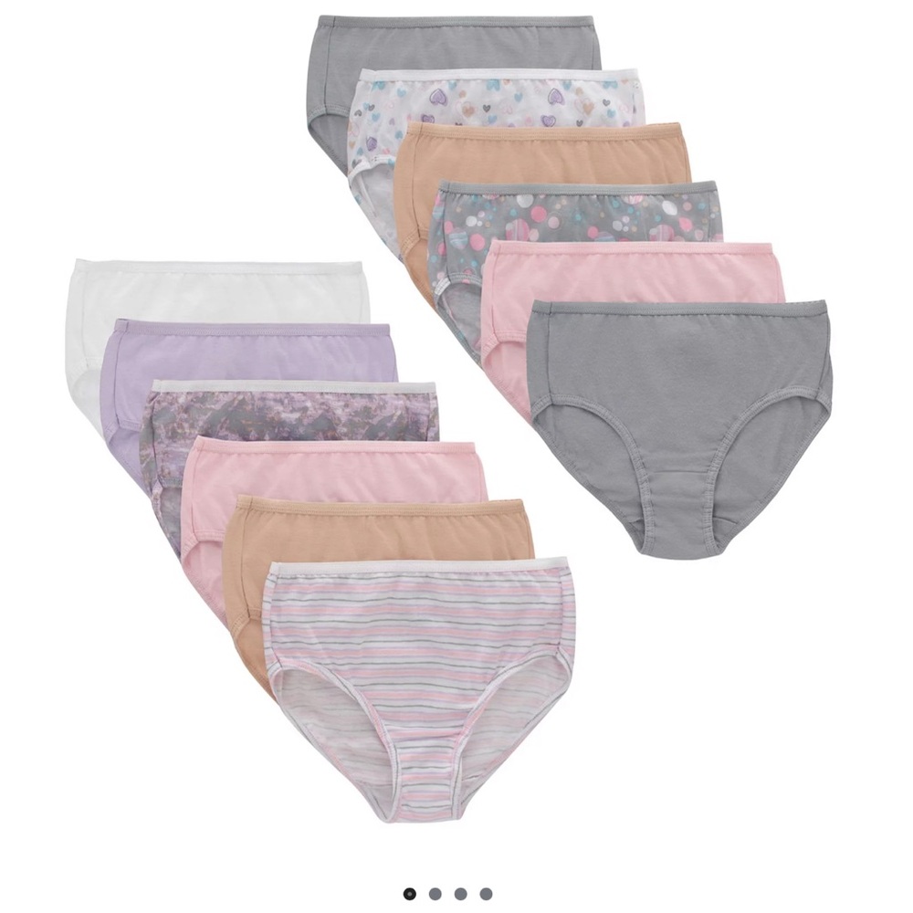 Brand New Hanes Assorted Classic Cotton Underwear-Size 12